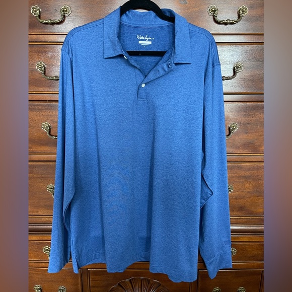 Walter Hagen Shirts Walter Hagan Long Sleeve Collared Golf Shirt